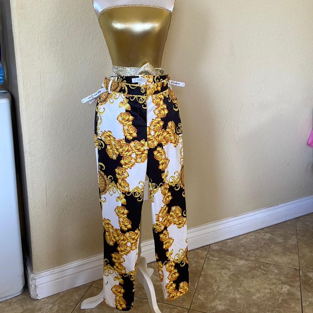 Pant back white yellow